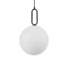 kelvo® BELLISSIMO KLV-101-0374 Κρεμαστό Φωτιστικό Οροφής για Λάμπα με Ντουί E27 AC 220-240V IP20 - Μαύρο Ματ & Λευκό - Μ30 x Π30 x Υ52cm