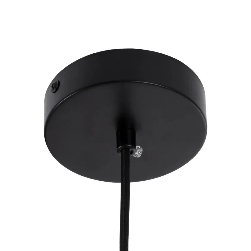 kelvo® BELLISSIMO KLV-101-0374 Κρεμαστό Φωτιστικό Οροφής για Λάμπα με Ντουί E27 AC 220-240V IP20 - Μαύρο Ματ & Λευκό - Μ30 x Π30 x Υ52cm