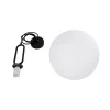 kelvo® BELLISSIMO KLV-101-0374 Κρεμαστό Φωτιστικό Οροφής για Λάμπα με Ντουί E27 AC 220-240V IP20 - Μαύρο Ματ & Λευκό - Μ30 x Π30 x Υ52cm