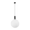 kelvo® ESTETICO KLV-101-0381 Κρεμαστό Φωτιστικό Οροφής για Λάμπα με Ντουί E27 AC 220-240V IP20 - Μαύρο Ματ & Λευκό - Μ40 x Π40 x Υ58cm