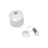 GLOBOSTAR® NETO 201-0129 Μοντέρνο Κρεμαστό Φωτιστικό Οροφής με Ντουί 1 x E27 AC 220-240V IP20 - Χρυσό & Λευκό - Μ18 x Π18 x Υ70cm