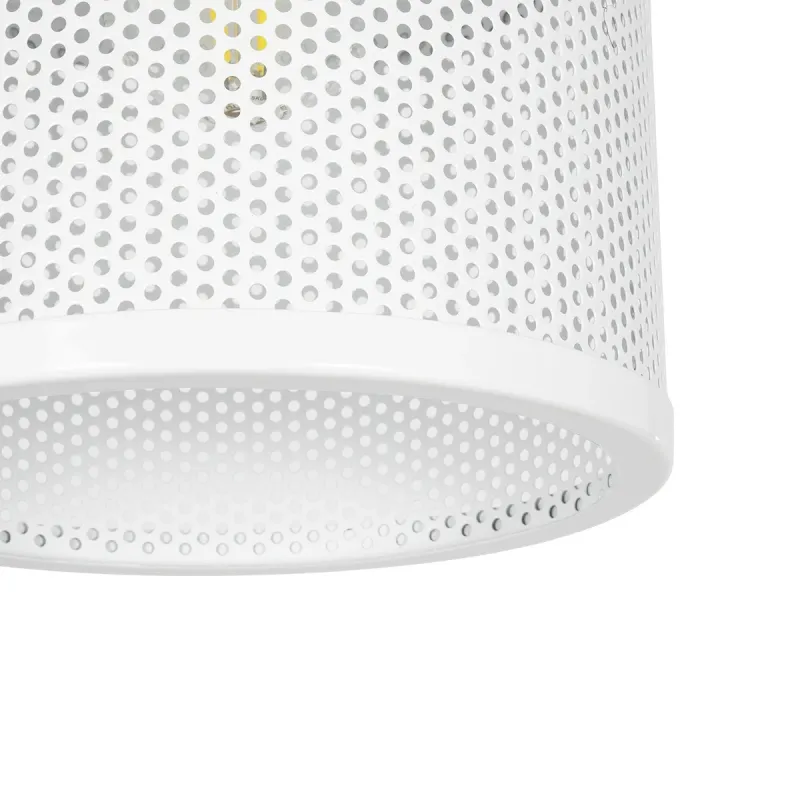 GLOBOSTAR® NETO 201-0129 Μοντέρνο Κρεμαστό Φωτιστικό Οροφής με Ντουί 1 x E27 AC 220-240V IP20 - Χρυσό & Λευκό - Μ18 x Π18 x Υ70cm