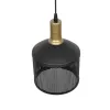 GLOBOSTAR® NETO 201-0130 Μοντέρνο Κρεμαστό Φωτιστικό Οροφής με Ντουί 1 x E27 AC 220-240V IP20 - Χρυσό & Μαύρο - Μ18 x Π18 x Υ70cm
