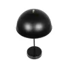 GLOBOSTAR® GAZETA 203-0299 Μοντέρνο Επιτραπέζιο Φωτιστικό Πορτατίφ με Ντουί 1 x E27 AC 220-240V IP20 - Μαύρο & Χρυσό - Μ25 x Π25 x Υ39cm