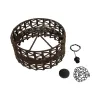 GLOBOSTAR® VERA 999-0069 Boho Κρεμαστό Φωτιστικό Οροφής με Ντουί 1 x E27 AC 220-240V IP20 - Καφέ - Μ50 x Π50 x Υ25cm