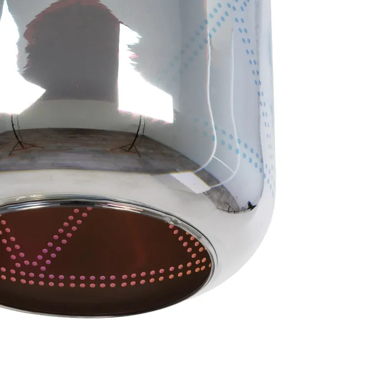 GLOBOSTAR® NEPTUNE 999-0149 Μοντέρνο Κρεμαστό Φωτιστικό Οροφής με Ντουί 1 x E27 AC 220-240V IP20 - Πολύχρωμο - Μ18 x Π18 x Υ25cm