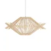 GLOBOSTAR® SASSO 999-0201 Boho Κρεμαστό Φωτιστικό Οροφής με Ντουί 1 x E27 AC 220-240V IP20 - Μπεζ - Μ50 x Π50 x Y23cm