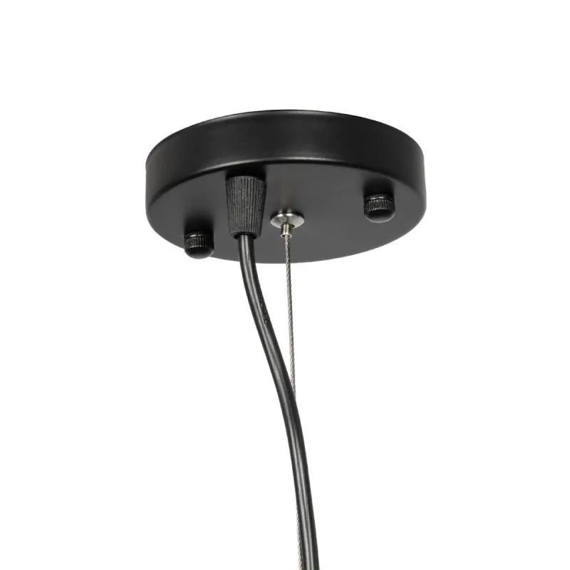 GLOBOSTAR® CUBE 999-0215 Μοντέρνο Κρεμαστό Φωτιστικό Οροφής με Ντουί 1 x E27 AC 220-240V IP20 - Μαύρο - Μ70 x Π70 x Υ87cm