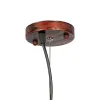 GLOBOSTAR® CUBE 999-0216 Μοντέρνο Κρεμαστό Φωτιστικό Οροφής με Ντουί 1 x E27 AC 220-240V IP20 - Χάλκινο - Μ70 x Π70 x Υ87cm