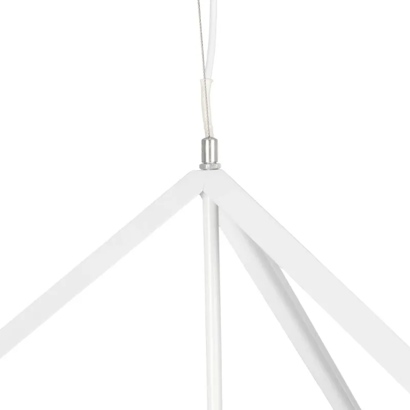 GLOBOSTAR® CUBE 999-0217 Μοντέρνο Κρεμαστό Φωτιστικό Οροφής με Ντουί 1 x E27 AC 220-240V IP20 - Λευκό - Μ70 x Π70 x Y87cm