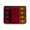 GLOBOSTAR® TAILIGHT 999-0255 Πίσω Φανάρι Οχημάτων LED 9W 360lm 140° DC 12V Αδιάβροχο IP66 Πορτοκαλί & Κόκκινο & Ψυχρό Λευκό 6000K - Μ12 x Π9.5 x Υ2cm - Πακέτο 2 Τεμαχίων - 1 Χρόνο Εγγύηση