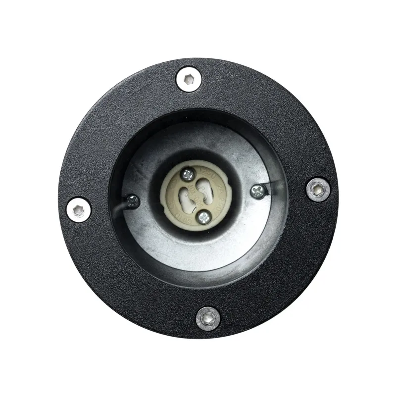 kelvo® GARDELINI KLV-101-0001-V2 Φωτιστικό Σποτ Τοίχου με Βάση για Λάμπα MR16 με Ντουί GU10 AC 220-240V Αδιάβροχο IP65 - Μαύρο Ματ - Μ10 x Π10 x Υ30cm