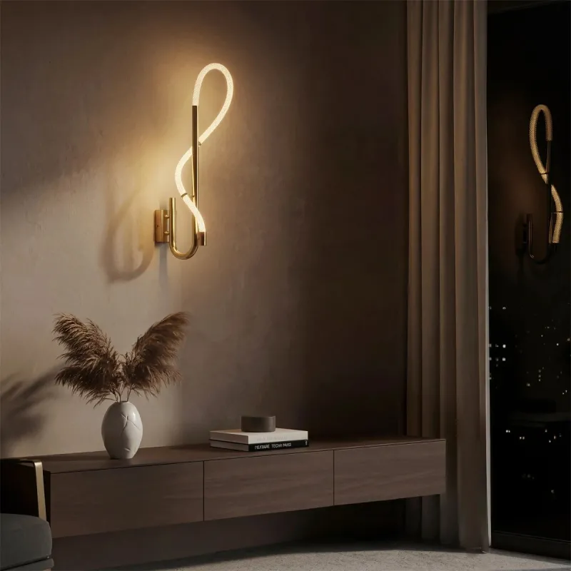 kelvo® GLOW KLV-101-0148-V2 Φωτιστικό Τοίχου / Απλίκα LED 18W 1800lm 360° AC 220-240V IP20 Ρυθμιζόμενο Λευκό CCT με On/Off 2700K/4500K/6000K - Lumileds SMD Chip - Χρυσό Πλατίνα - Μ65 x Π30 x Υ30cm - 3 Χρόνια Εγγύηση