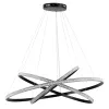 kelvo® DIAMOND KLV-101-0241-V2 Κρεμαστό Φωτιστικό Οροφής LED 150W 15000lm 180° AC 220-240V IP20 Ρυθμιζόμενο Λευκό CCT με Χειριστήριο από 2700K έως 6000K Dimmable - Lumileds SMD Chip - Μαύρο Ματ - Μ100 x Π100 x Υ100cm - 3 Χρόνια Εγγύηση
