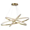 kelvo® DIAMOND KLV-101-0242-V2 Κρεμαστό Φωτιστικό Οροφής LED 150W 15000lm 180° AC 220-240V IP20 Ρυθμιζόμενο Λευκό CCT με Χειριστήριο από 2700K έως 6000K Dimmable - Lumileds SMD Chip - Χρυσό Πλατίνα - Μ100 x Π100 x Υ100cm - 3 Χρόνια Εγγύηση