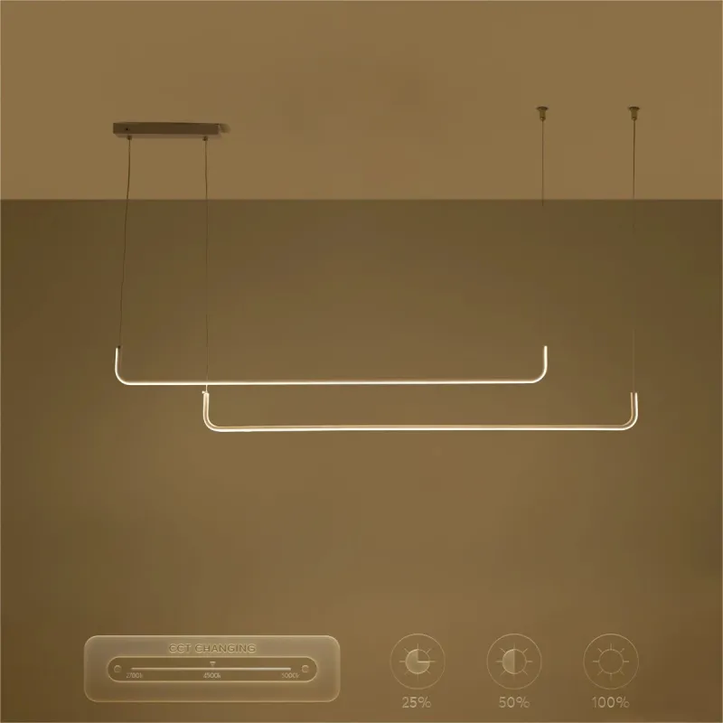 kelvo® LINARIA KLV-101-0259 Κρεμαστό Φωτιστικό Οροφής LED 72W 7200lm 180° AC 220-240V IP20 Ρυθμιζόμενο Λευκό CCT με Χειριστήριο από 2700K έως 6000K Dimmable - Lumileds SMD Chip - Λευκό Ματ - Μ130 x Π4 x Υ25cm - 3 Χρόνια Εγγύηση