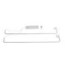 kelvo® LINARIA KLV-101-0259 Κρεμαστό Φωτιστικό Οροφής LED 72W 7200lm 180° AC 220-240V IP20 Ρυθμιζόμενο Λευκό CCT με Χειριστήριο από 2700K έως 6000K Dimmable - Lumileds SMD Chip - Λευκό Ματ - Μ130 x Π4 x Υ25cm - 3 Χρόνια Εγγύηση