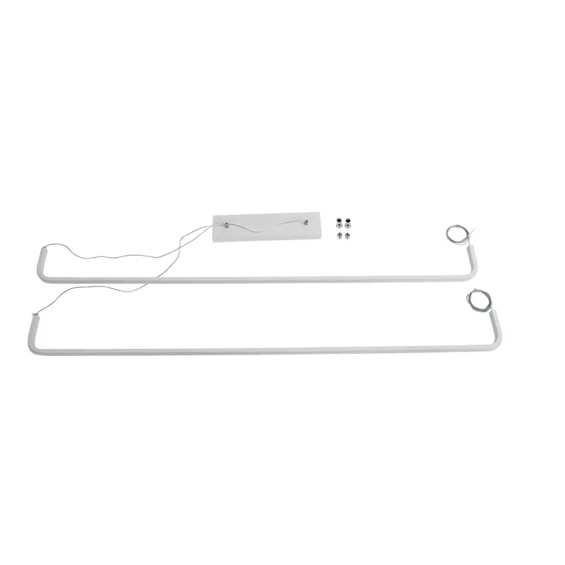kelvo® LINARIA KLV-101-0259 Κρεμαστό Φωτιστικό Οροφής LED 72W 7200lm 180° AC 220-240V IP20 Ρυθμιζόμενο Λευκό CCT με Χειριστήριο από 2700K έως 6000K Dimmable - Lumileds SMD Chip - Λευκό Ματ - Μ130 x Π4 x Υ25cm - 3 Χρόνια Εγγύηση