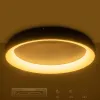kelvo® SALEM KLV-101-0284 Φωτιστικό Οροφής LED 105W 10500lm 120° AC 220-240V IP20 Ρυθμιζόμενο Λευκό CCT με Χειριστήριο από 2700K έως 6000K Dimmable - Lumileds SMD Chip - Καφέ Ματ - Μ60 x Π60 x Υ9.5cm - 3 Χρόνια Εγγύηση