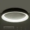kelvo® SALEM KLV-101-0284 Φωτιστικό Οροφής LED 105W 10500lm 120° AC 220-240V IP20 Ρυθμιζόμενο Λευκό CCT με Χειριστήριο από 2700K έως 6000K Dimmable - Lumileds SMD Chip - Καφέ Ματ - Μ60 x Π60 x Υ9.5cm - 3 Χρόνια Εγγύηση