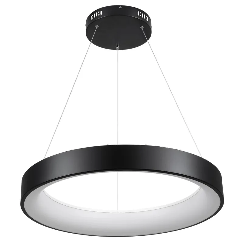 kelvo® SALEM KLV-101-0289 Κρεμαστό Φωτιστικό Οροφής LED 105W 10500lm 120° AC 220-240V IP20 Ρυθμιζόμενο Λευκό CCT με Χειριστήριο από 2700K έως 6000K Dimmable - Lumileds SMD Chip - Μαύρο Ματ - Μ60 x Π60 x Υ6cm - 3 Χρόνια Εγγύηση
