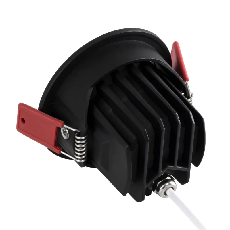 kelvo® LEO KLV-101-0314 Χωνευτό Κινούμενο Φωτιστικό Downlight Σποτ με Honeycomb Anti-Glare Reflector LED 10W 1300lm 38° AC 220-240V IP20 Φυσικό Λευκό 4500K - Bridgelux COB Chip & TÜV SÜD Driver - Μαύρο Ματ - Μ8.5 x Π8.5 x Υ6.6cm / Q7.5cm - 5 Χρόνια Εγ