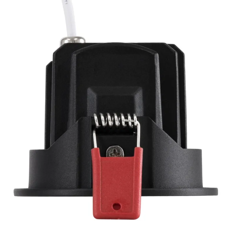 kelvo® LEO KLV-101-0314 Χωνευτό Κινούμενο Φωτιστικό Downlight Σποτ με Honeycomb Anti-Glare Reflector LED 10W 1300lm 38° AC 220-240V IP20 Φυσικό Λευκό 4500K - Bridgelux COB Chip & TÜV SÜD Driver - Μαύρο Ματ - Μ8.5 x Π8.5 x Υ6.6cm / Q7.5cm - 5 Χρόνια Εγ