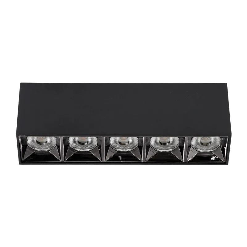 kelvo® LUMINAR KLV-101-0333 Φωτιστικό Downlight Σποτ LED 20W 2800lm 36° AC 220-240V IP20 Φυσικό Λευκό 4500K - Osram SMD Chip & TÜV SÜD Driver - Μαύρο Ματ - Μ19.5 x Π4.2 x Υ6.6cm - 5 Χρόνια Εγγύηση