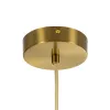 kelvo® BELLISSIMO KLV-101-0378 Κρεμαστό Φωτιστικό Οροφής για Λάμπα με Ντουί E27 AC 220-240V IP20 - Χρυσό Βούρτσας Πλατίνα & Λευκό - Μ40 x Π40 x Υ62cm