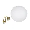 kelvo® BELLISSIMO KLV-101-0378 Κρεμαστό Φωτιστικό Οροφής για Λάμπα με Ντουί E27 AC 220-240V IP20 - Χρυσό Βούρτσας Πλατίνα & Λευκό - Μ40 x Π40 x Υ62cm