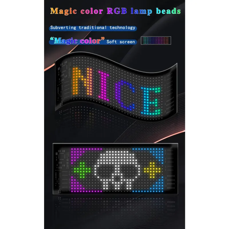 GLOBOSTAR® MATRIX GLB-106-0001 Εύκαμπτη Κυλιόμενη Ψηφιακή Επιγραφή 17.3x7cm P4 32x16 Pixel LED 10W DC 5V 2A με USB 2.0 Αδιάβροχο IP65 Πολύχρωμο RGB - Bluetooth Control μέσω iPIXEL APP - Μ17.3 x Π0.2 x Υ7cm - 2 Χρόνια Εγγύηση