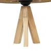 GLOBOSTAR® TULUM 01993 Boho Επιτραπέζιο Φωτιστικό Πορτατίφ με Ντουί 1 x E27 AC 220-240V IP20 - Μπεζ - Μ30 x Π30 x Υ40cm