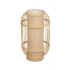 GLOBOSTAR® TULUM 02001 Boho Επιτραπέζιο Φωτιστικό Πορτατίφ με Ντουί 1 x E27 AC 220-240V IP20 - Μπεζ - Μ20 x Π20 x Υ32cm
