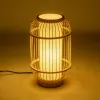 GLOBOSTAR® TULUM 02001 Boho Επιτραπέζιο Φωτιστικό Πορτατίφ με Ντουί 1 x E27 AC 220-240V IP20 - Μπεζ - Μ20 x Π20 x Υ32cm