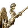 GLOBOSTAR® MERMAID 02389 Vintage Φωτιστικό Τοίχου - Απλίκα με Ντουί 1 x E27 AC 220-240V IP20 - Μπρούτζινο & Πολύχρωμο - Μ17 x Π30 x Υ27cm