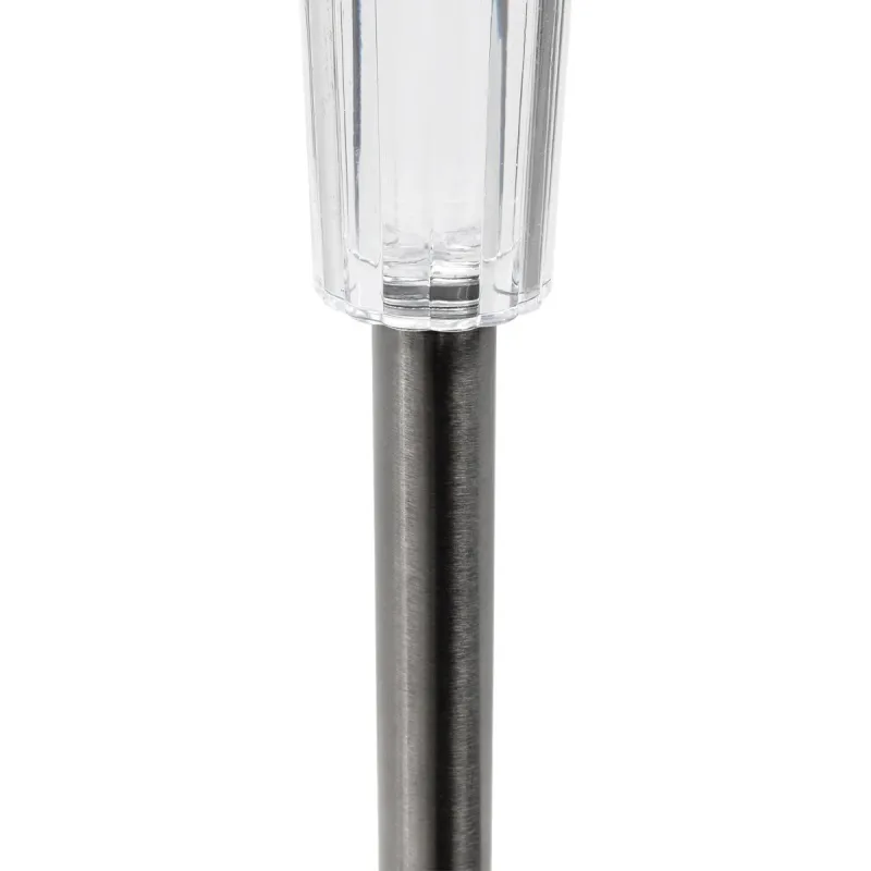 GLOBOSTAR® SOLARDECOR 71522 Διακοσμητικό Φωτιστικό Κήπου LED 1W 30lm 180° DC 5V με Φωτοβολταϊκό Panel 5V 0.1W & Επαναφορτιζόμενη Μπαταρία Li-ion 3.2V 600mAh Αδιάβροχο IP65 Πολύχρωμο RGB - Μ5.5 x Π5.5 x Υ36.5cm - 2 Χρόνια Εγγύηση