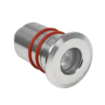 GLOBOSTAR® UNDERWATERDANI 90413 Υποβρύχιο Χωνευτό Σποτ για Σιντριβάνια/Πισίνες LED 1W 80lm 5° DC 24V Αδιάβροχο IP68 Μπλε Dimmable - Bridgelux SMD Chip - Ανοξείδωτο Ατσάλι SS304 - Μ3 x Π3 x Υ5cm / Q2.5cm - 3 Χρόνια Εγγύηση