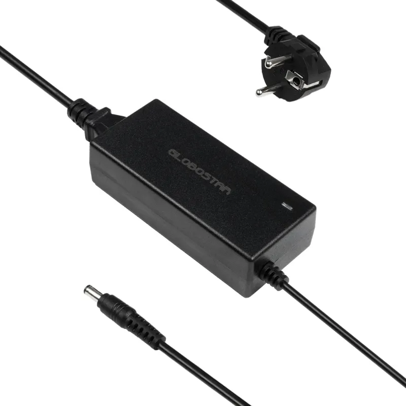 GLOBOSTAR® VOLTIX GLB-107-0007 Τροφοδοτικό/Μετασχηματιστής Class II SELV 60W 2.5A AC 220-240V σε DC 24V IP20 - Μαύρο Ματ - Μ11.5 x Π5 x Υ3.2cm - 3 Χρόνια Εγγύηση