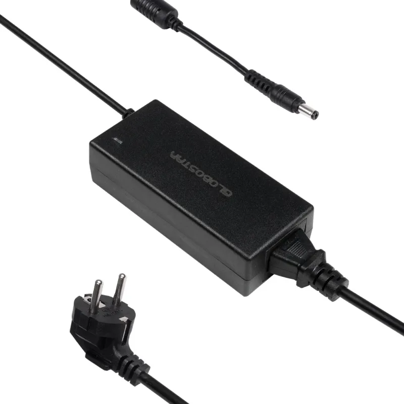 GLOBOSTAR® VOLTIX GLB-107-0007 Τροφοδοτικό/Μετασχηματιστής Class II SELV 60W 2.5A AC 220-240V σε DC 24V IP20 - Μαύρο Ματ - Μ11.5 x Π5 x Υ3.2cm - 3 Χρόνια Εγγύηση