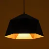 GLOBOSTAR® HEXAGON 01195 Μοντέρνο Κρεμαστό Φωτιστικό Οροφής με Ντουί 1 x E27 AC 220-240V IP20 - Μαύρο & Χρυσό - Μ45 x Π45 x Υ28cm