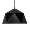 GLOBOSTAR® HEXAGON 01195 Μοντέρνο Κρεμαστό Φωτιστικό Οροφής με Ντουί 1 x E27 AC 220-240V IP20 - Μαύρο & Χρυσό - Μ45 x Π45 x Υ28cm