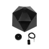 GLOBOSTAR® HEXAGON 01195 Μοντέρνο Κρεμαστό Φωτιστικό Οροφής με Ντουί 1 x E27 AC 220-240V IP20 - Μαύρο & Χρυσό - Μ45 x Π45 x Υ28cm