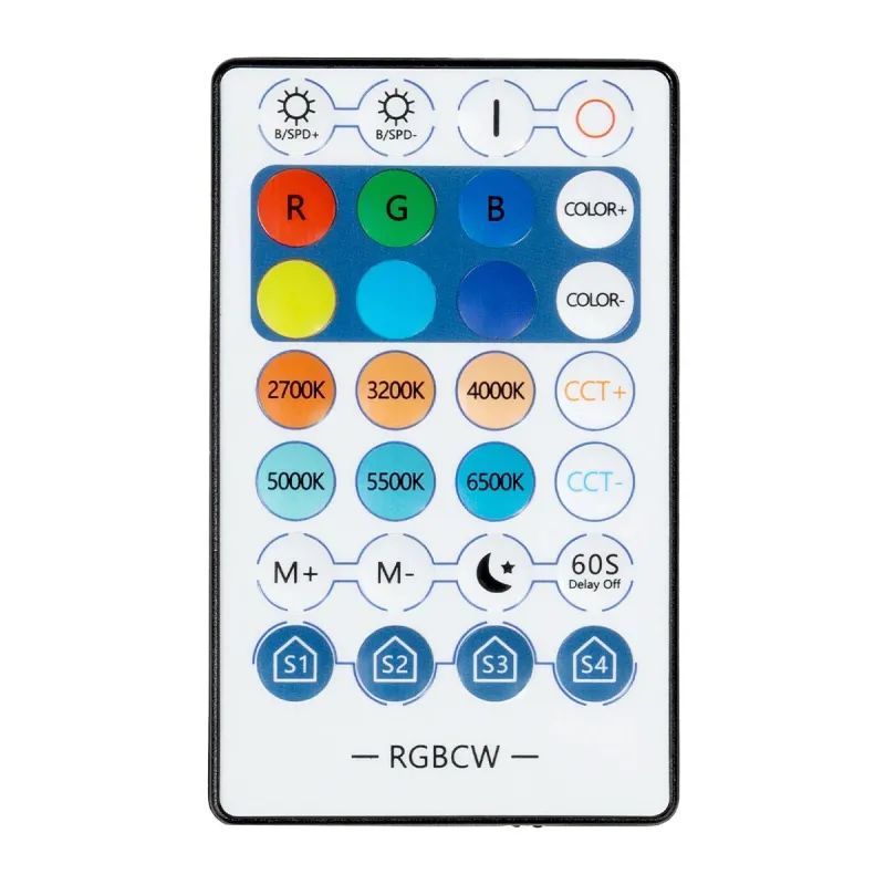 GloboStar® 73430 Ασύρματος Smart Home Wi-Fi LED RGBW + WW Controller με Χειριστήριο RF DC 9-28V Max 100W Μ5.5xΠ3xΥ2