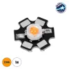 GLOBOSTAR® STARCHIP 73755 High Power Star LED 1W 60-70lm 180° DC 3.2-3.4V 300-350mA IP20 Ultra Θερμό Λευκό 2200K Dimmable - Sanan Chip - Μ2 x Π2 x Υ0.6cm - 2 Χρόνια Εγγύηση