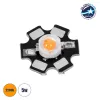 GLOBOSTAR® STARCHIP 73757 High Power Star LED 5W 160-180lm 180° DC 2.0-3.4V 700-1000mA IP20 Ultra Θερμό Λευκό 2200K Dimmable - Sanan Chip - Μ2 x Π2 x Υ0.6cm - 2 Χρόνια Εγγύηση