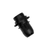 GloboStar® 78961 ΣΕΤ Ντουί E14 με Ροδέλα Πλαστικό Μάυρο DIY