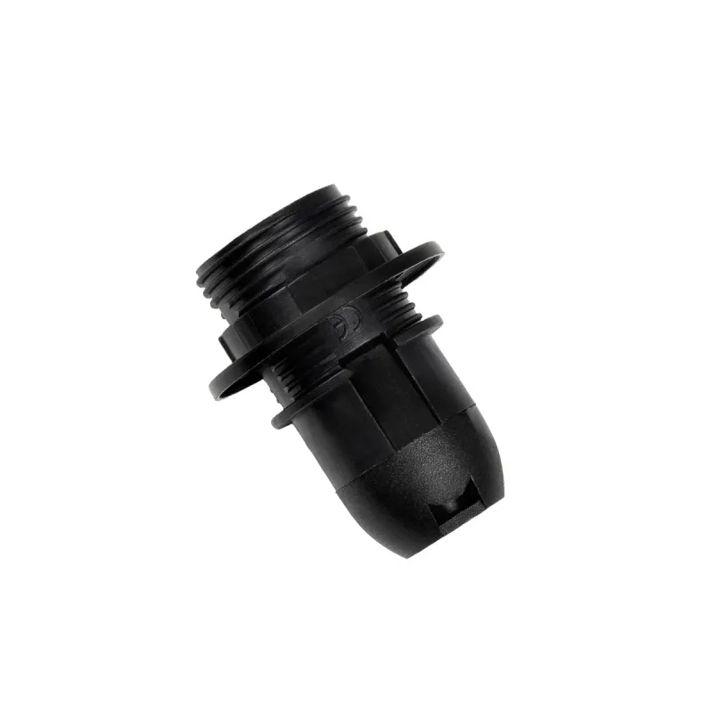 GloboStar® 78961 ΣΕΤ Ντουί E14 με Ροδέλα Πλαστικό Μάυρο DIY