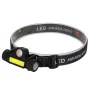 GLOBOSTAR® HEADLAMP 79064 Φακός Κεφαλής LED 25W 2500lm 15~120° DC 5V με USB-C με Επαναφορτιζόμενη Μπαταρία Li-ion 3.7V 1x14500 400mAh Αδιάβροχο IP54 Ψυχρό Λευκό 6000K - CREE XML2-T6 & COB Chip - Μ8.2 x Π2.5 x Υ4cm - 1 Χρόνο Εγγύηση