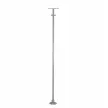 GLOBOSTAR® HELIOS-280 GLB-000-0001 Μεταλλικός Γαλβανισμένος Στύλος Φωτισμού για Φωτοβολταϊκό Προβολέα Εξωτερικού Χώρου - Ασημί Γαλβανιζέ - Μ35 × Π25 × Υ280cm