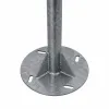 GLOBOSTAR® HELIOS-280 GLB-000-0001 Μεταλλικός Γαλβανισμένος Στύλος Φωτισμού για Φωτοβολταϊκό Προβολέα Εξωτερικού Χώρου - Ασημί Γαλβανιζέ - Μ35 × Π25 × Υ280cm